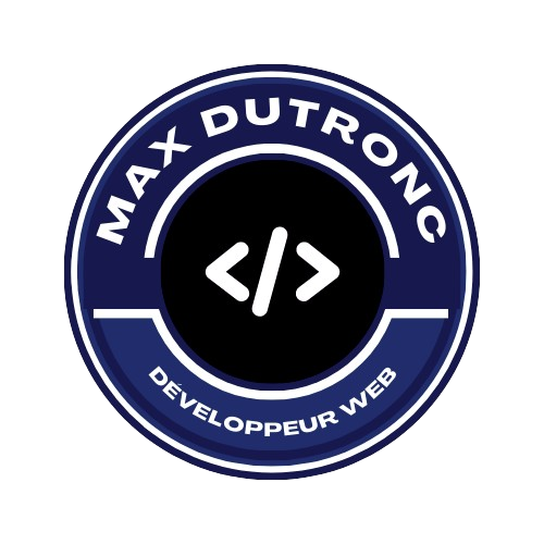 Logo Max Dutronc Développeur Web